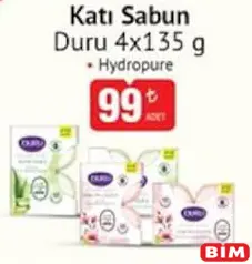 DURU KATI SABUN 4 X 135 G fiyat ve kampanya bilgisi